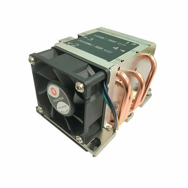 Dynatron Fan  2U Intel Narrow ILM PWM Fan Alum HS with Heatpipe 205W Brown Box DY33760